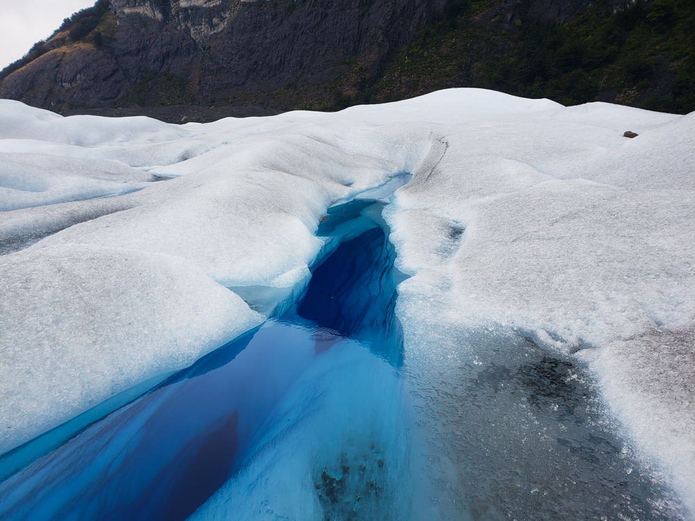 Glacier crack