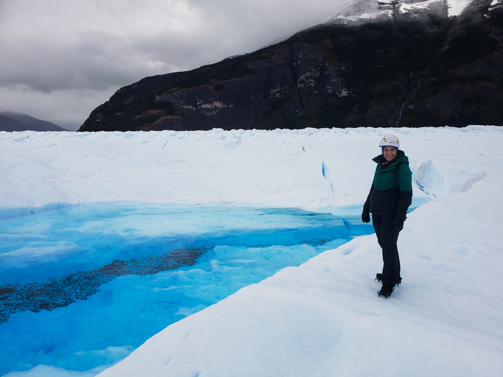 Me with a glacier lake