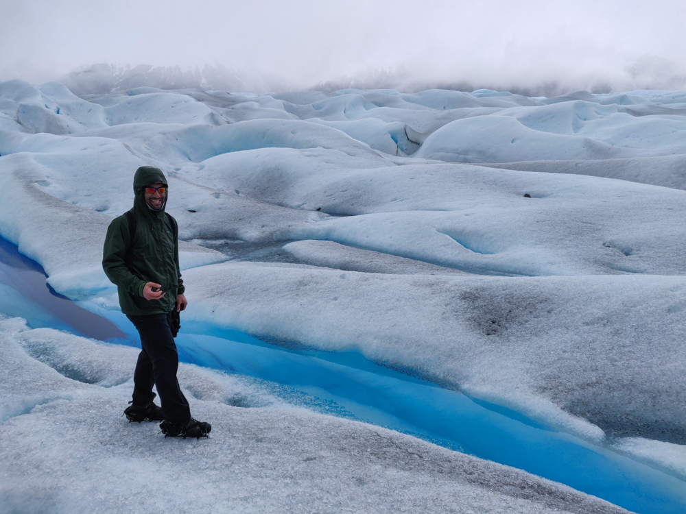 Mike with some very blue water