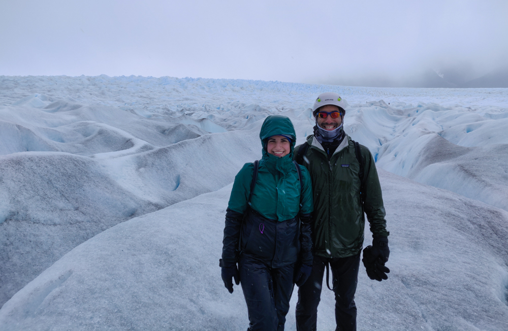 Me and Mike on the glacier