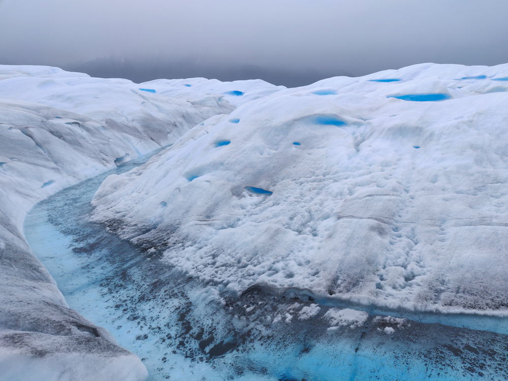 A glacier river