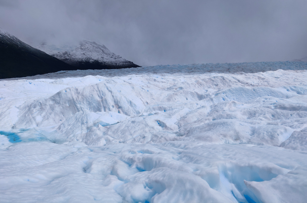 The glacier in the sun