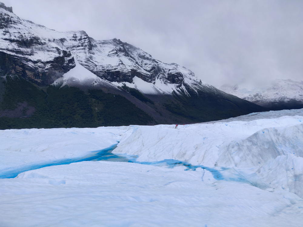 Glacier river in the distance