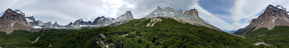 Panoramic photo at the Britanico viewpoint