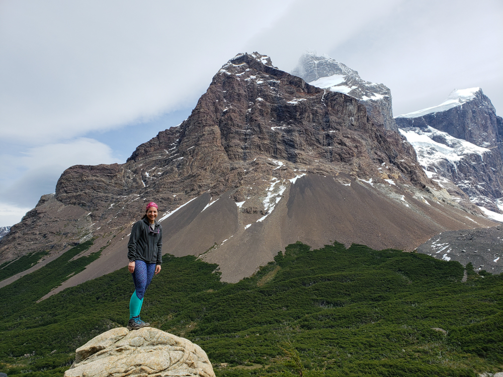 Me with mountains in the background