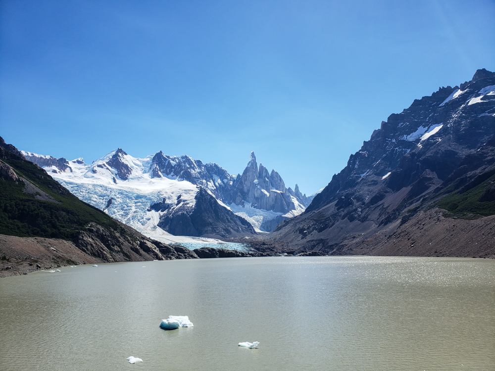 Laguna Torre with the glacier in the background