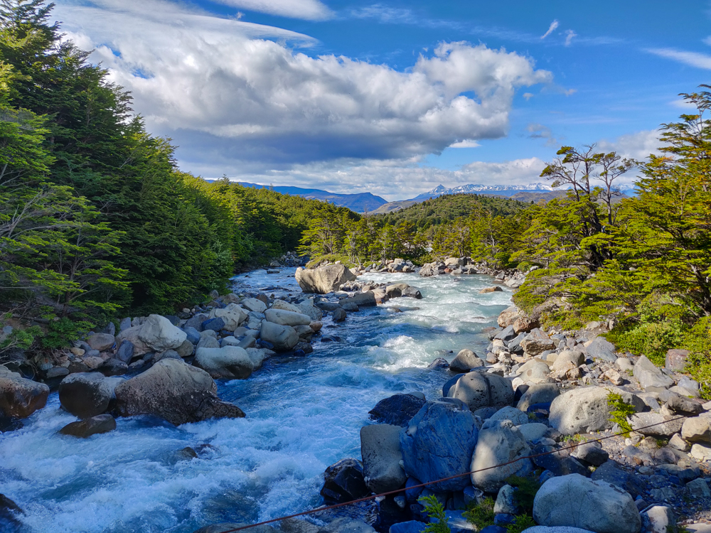 Looking downstream from the bridge