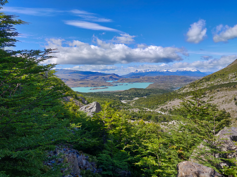 A lake in the far, far distance