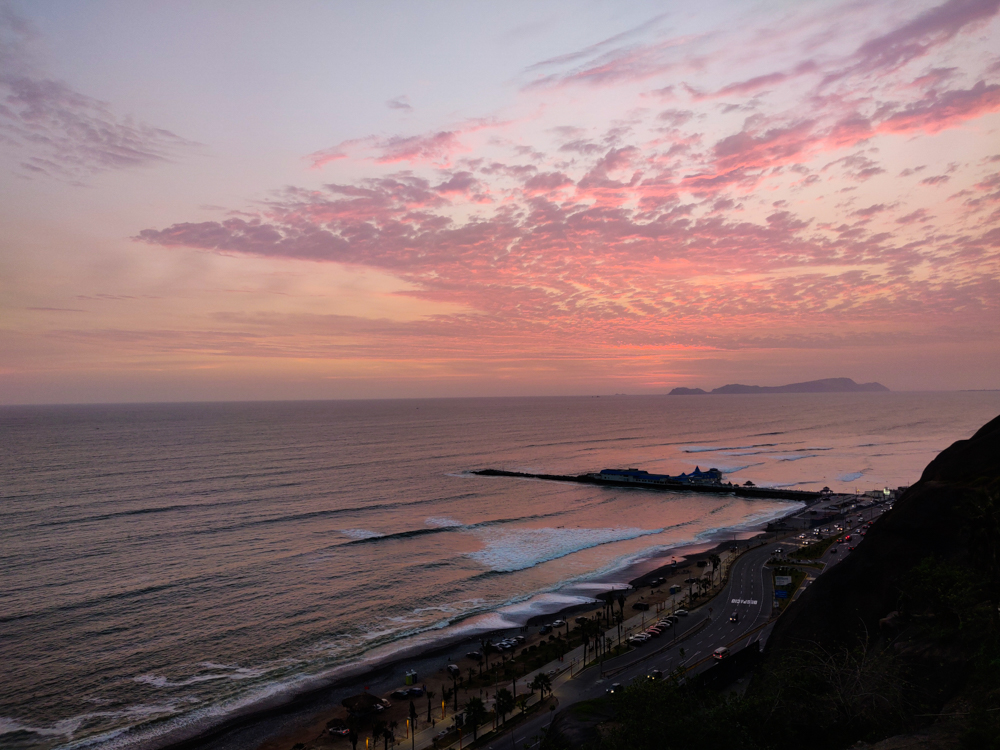 Sunset over the Pacific