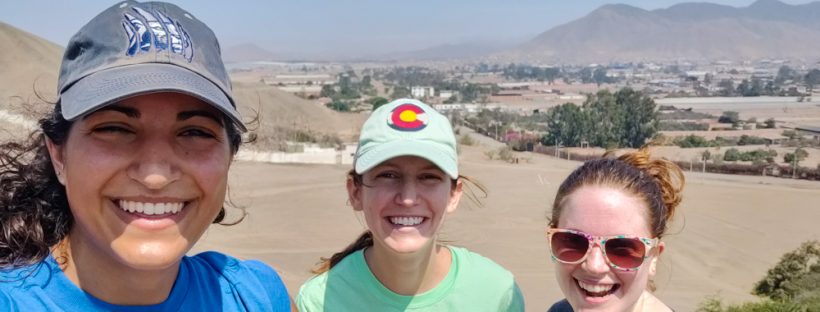 Selfie with the neighborhood in the background