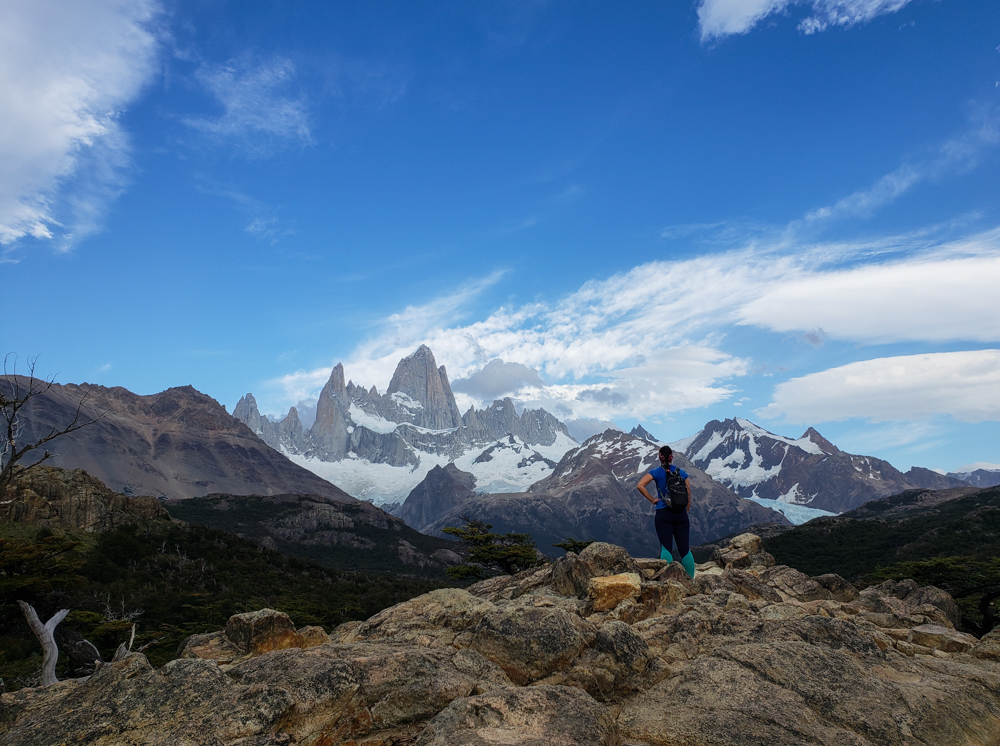 Me gazing at Fitz Roy from the viewpoint