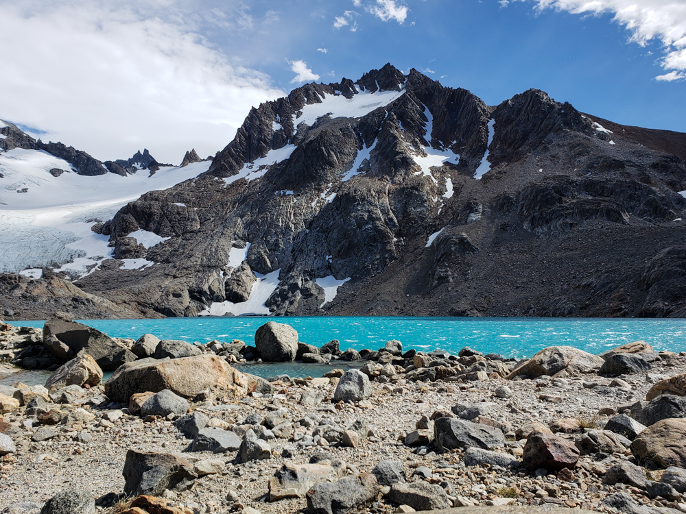 Super aqua waters of Laguna de los Tres