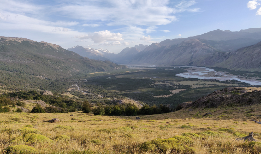 Slightly sunnier view of the valley