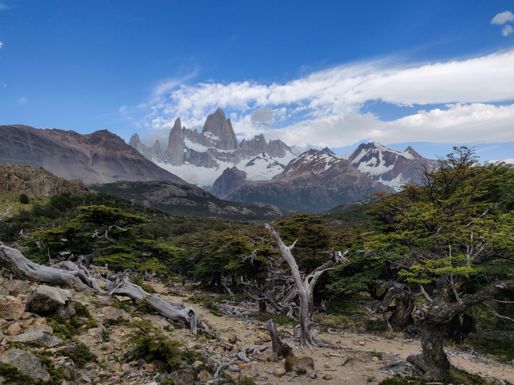 Fitz Roy and the rest of the mountains