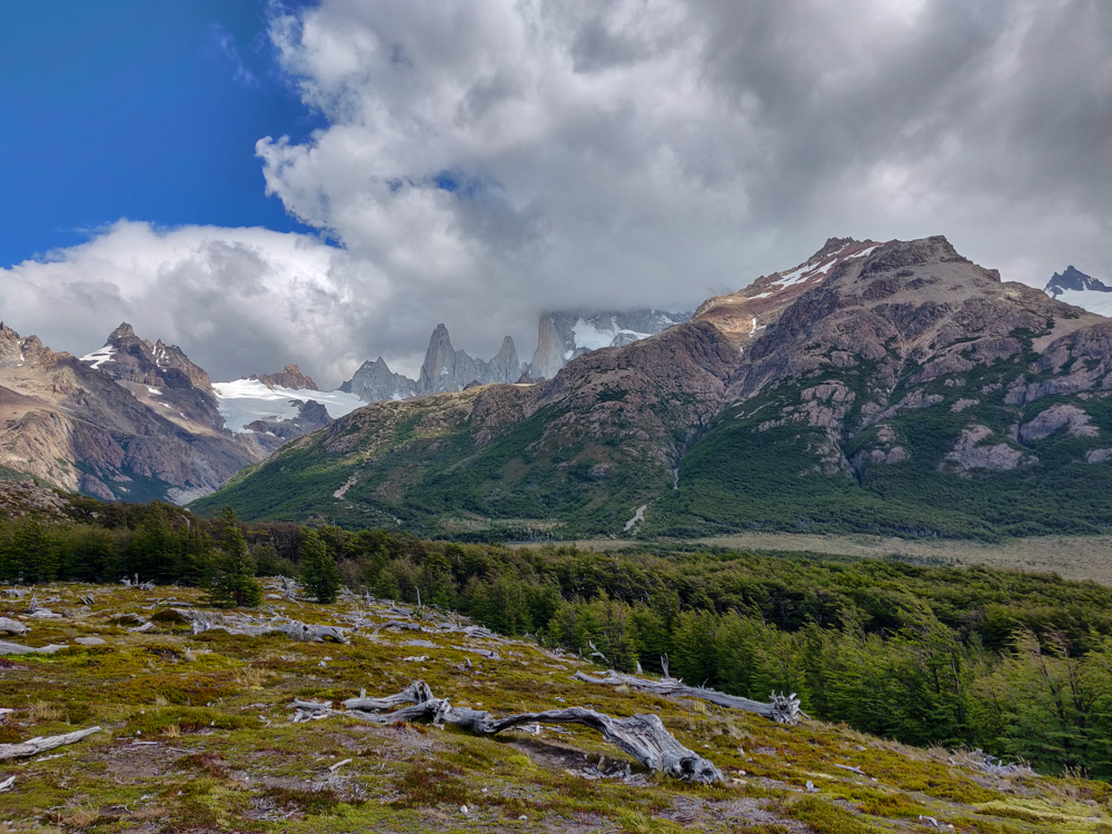 Fitz Roy blocked out by clouds