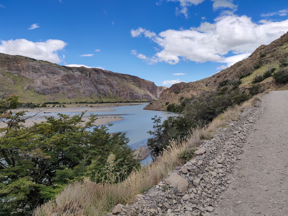 Pretty view of the river on our way back into town