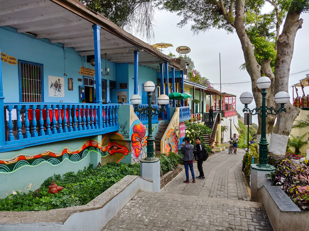 Colorful Barranco buildings