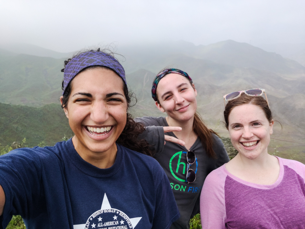 Green mountain selfie!